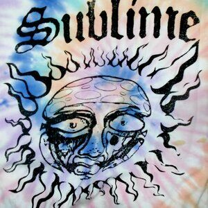 sublime face logo official L tee - reggae dub ska california rolling stoned